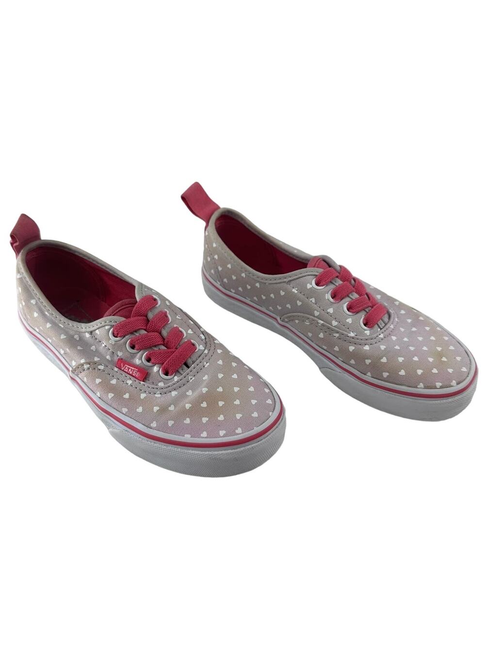 VANS Kids sz 1.5 Girls Polka Dots and Hot Pink